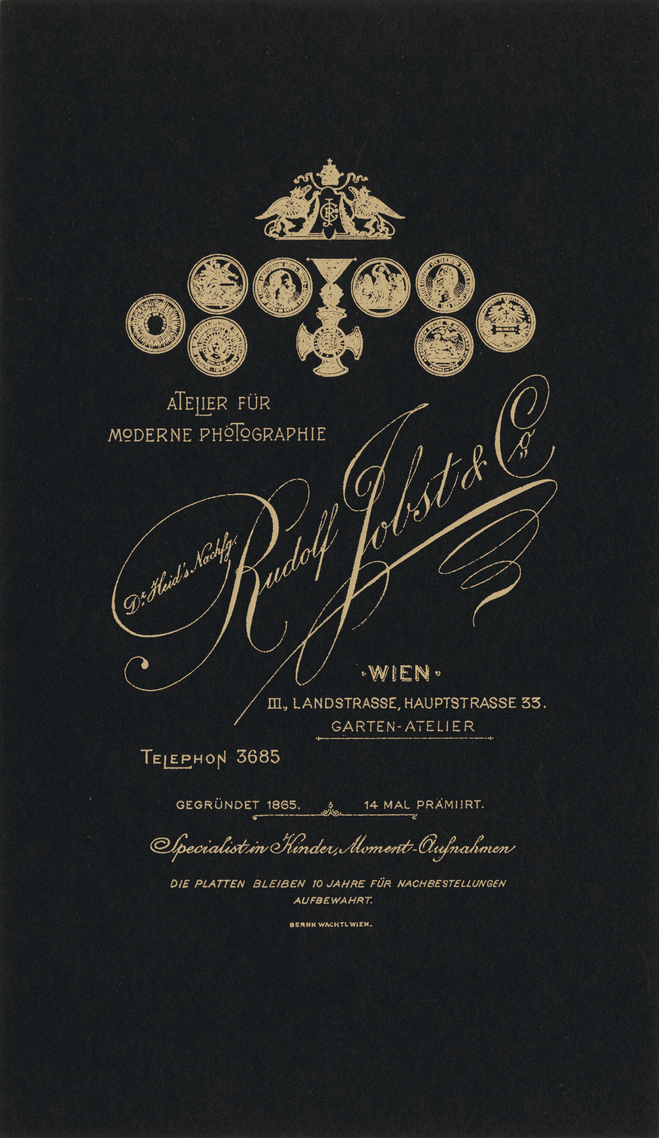 1890s fashion inspired advertising photo shoot by fashion stylist katalina sasdy. back of an original photography from the 1890s, golden lettering on black paper. reinterpreted by martin stattler, smartcraft printrequisiten.